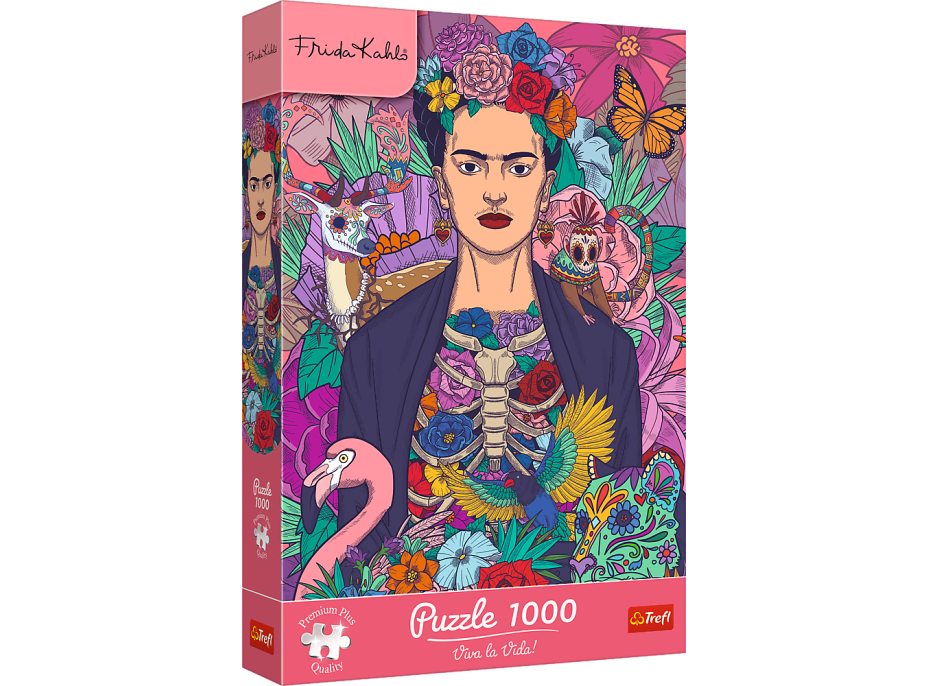 TREFL Puzzle Premium Plus Frida Kahlo: Rozkvitnutá duša 1000 dielikov