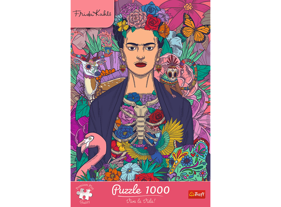 TREFL Puzzle Premium Plus Frida Kahlo: Rozkvitnutá duša 1000 dielikov