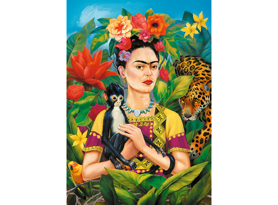 TREFL Puzzle Premium Plus Portrét Fridy Kahlo 1000 dielikov