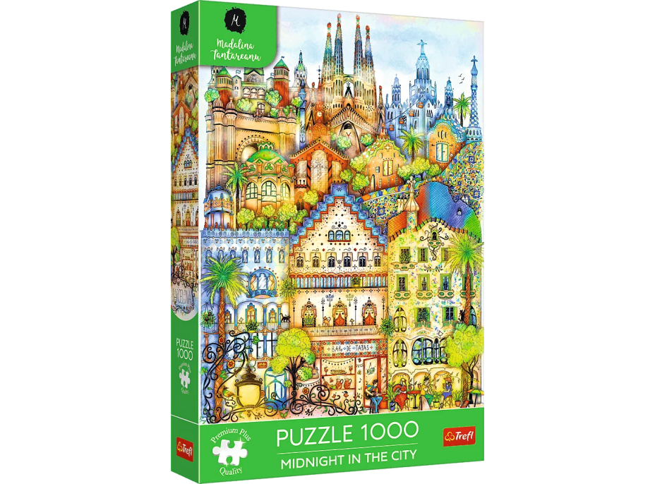 TREFL Puzzle Premium Plus Polnoc v Barcelone 1000 dielikov