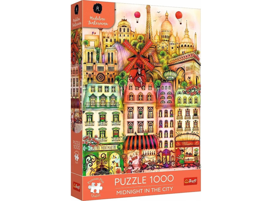 TREFL Puzzle Premium Plus Polnoc v Paríži 1000 dielikov