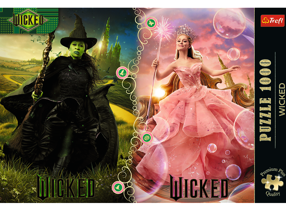 TREFL Puzzle Premium Plus Wicked: Elphaba & Glinda 1000 dielikov