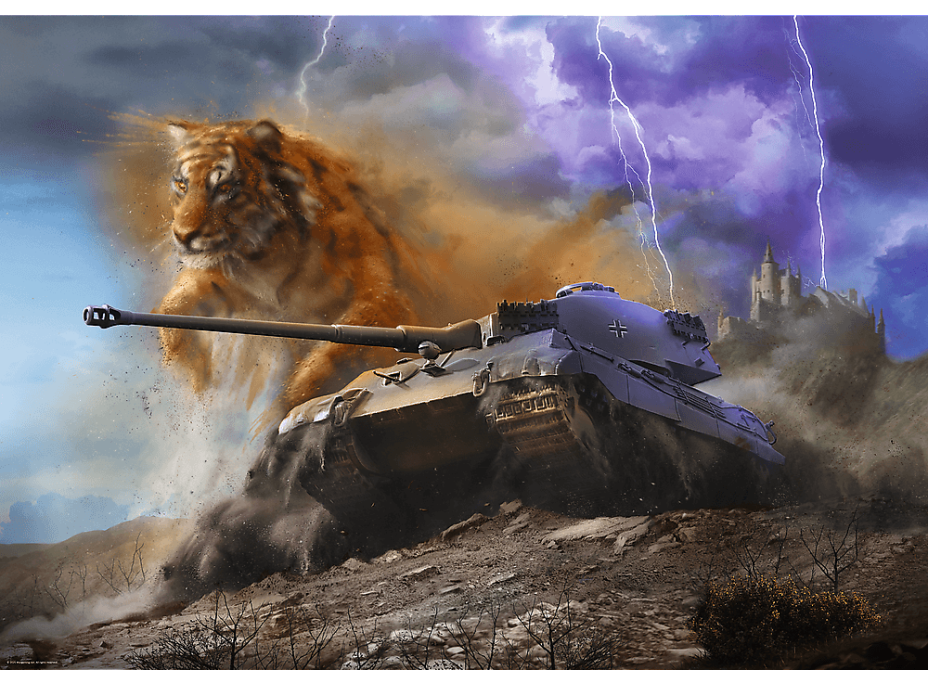 TREFL Puzzle Premium Plus World of Tanks: Tiger II 1000 dielikov