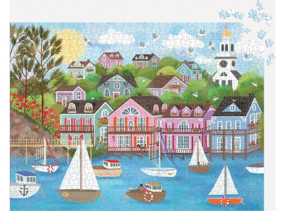 GALISON Puzzle Prístav pri mori 1000 dielikov