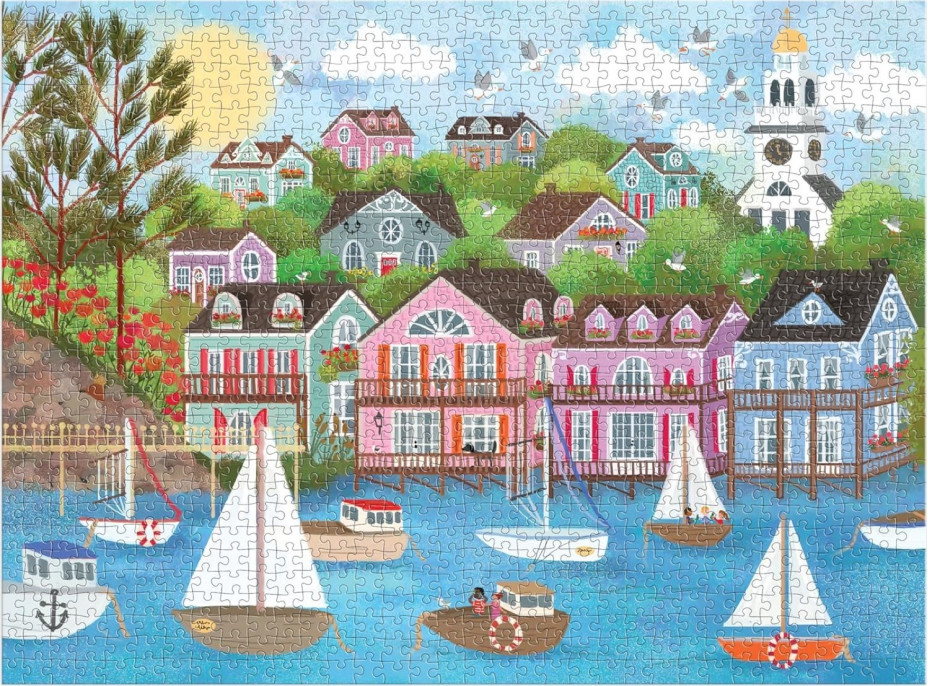 GALISON Puzzle Prístav pri mori 1000 dielikov