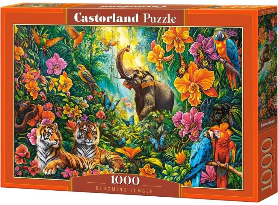 CASTORLAND Puzzle Rozkvitnutá džungľa 1000 dielikov