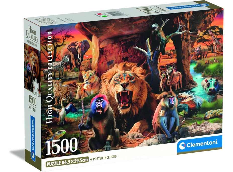 CLEMENTONI Puzzle Schôdza zvierat 1500 dielikov