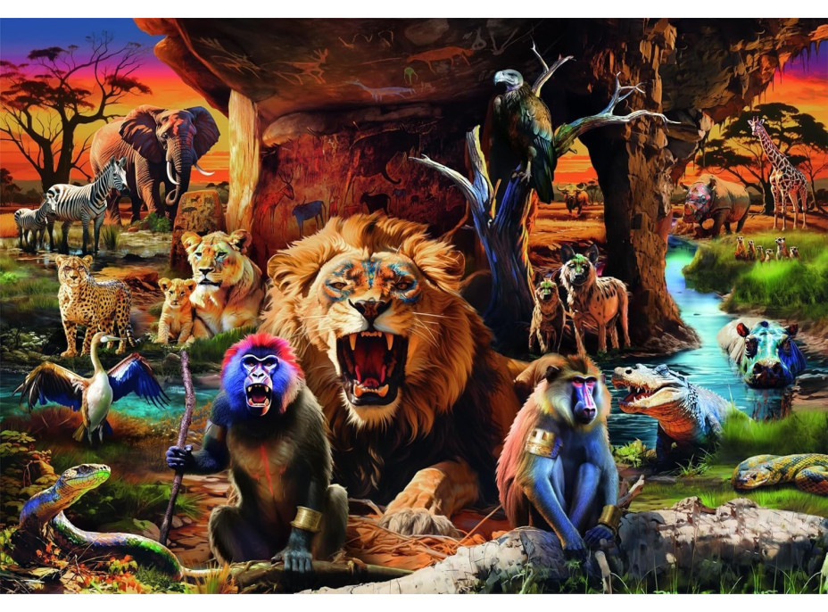 CLEMENTONI Puzzle Schôdza zvierat 1500 dielikov