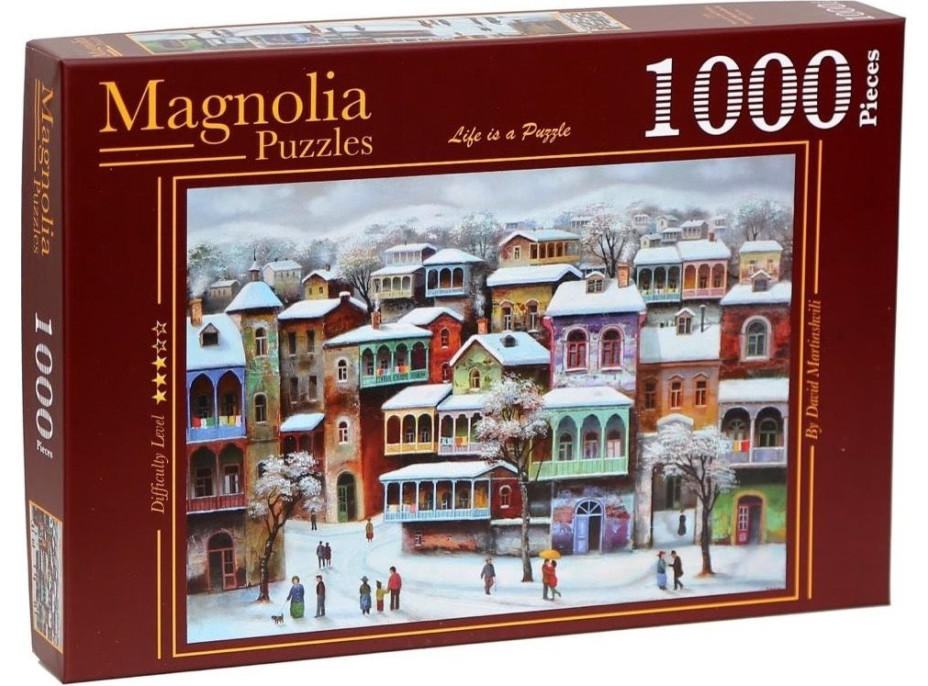 MAGNOLIA Puzzle Sneh v starom Tbilisi 1000 dielikov