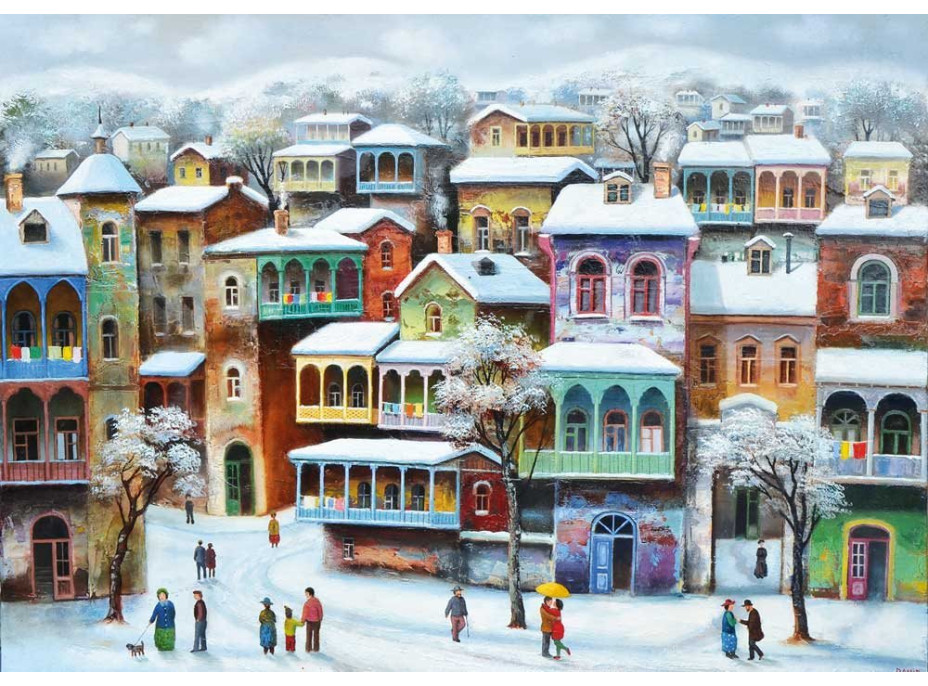 MAGNOLIA Puzzle Sneh v starom Tbilisi 1000 dielikov