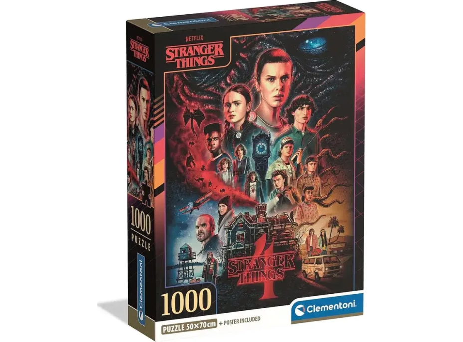 CLEMENTONI Puzzle Stranger Things 4, 1000 dielikov