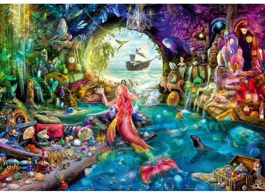 RAVENSBURGER Puzzle Tajomný poklad morskej panny 1000 dielikov