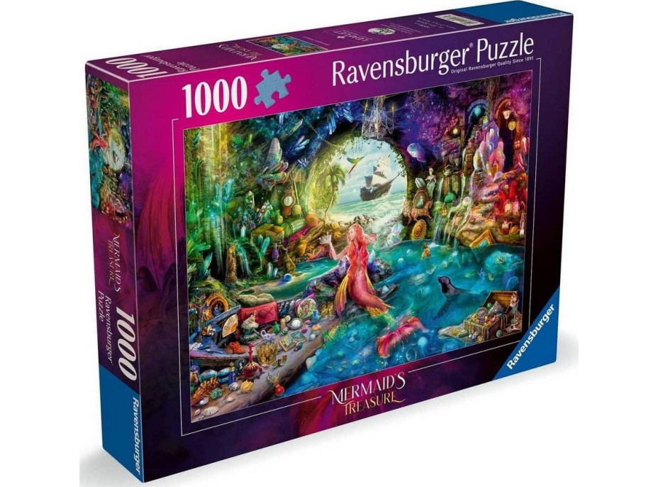 RAVENSBURGER Puzzle Tajomný poklad morskej panny 1000 dielikov
