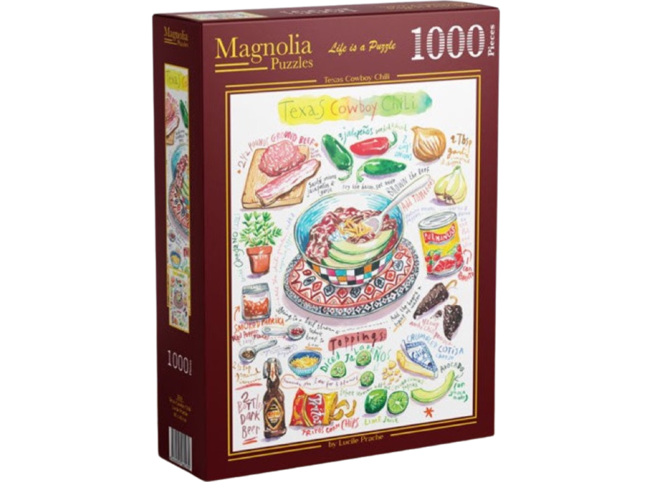 MAGNOLIA Puzzle Texaské kovbojské chilli 1000 dielikov