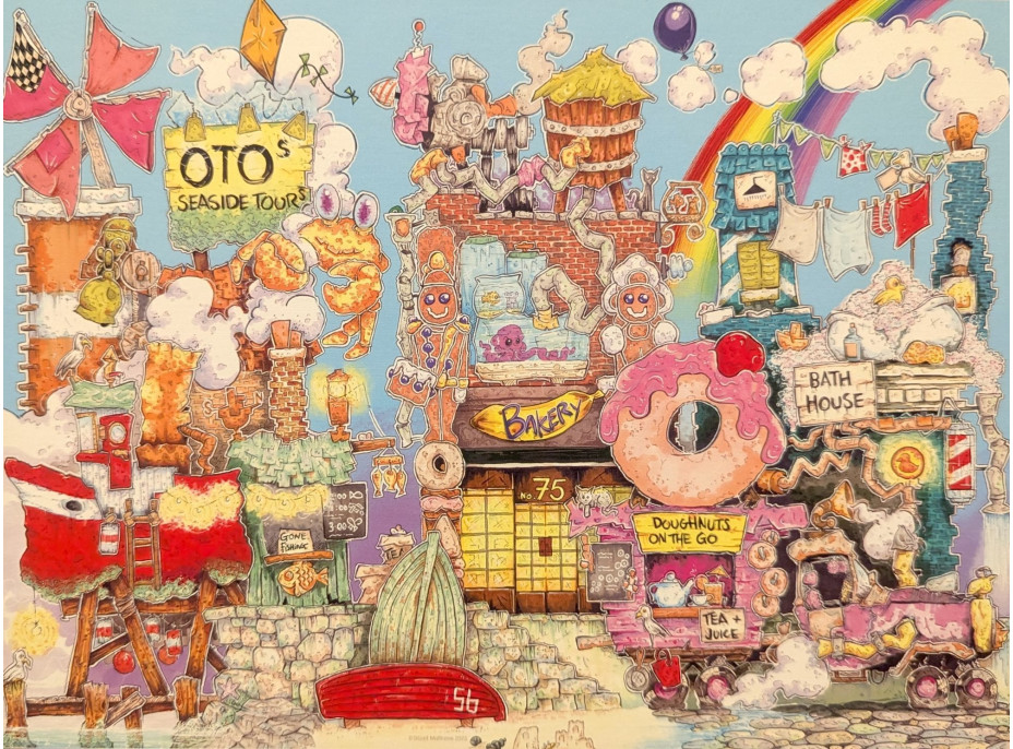 RAVENSBURGER Puzzle Ulička zázrakov 500 dielikov