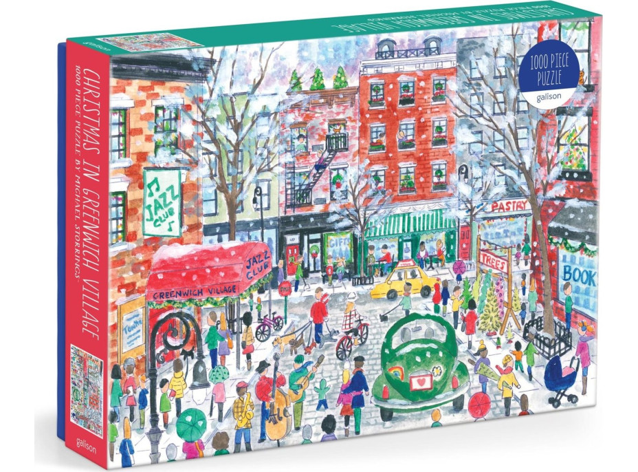 GALISON Puzzle Vianoce v Greenwich Village 1000 dielikov