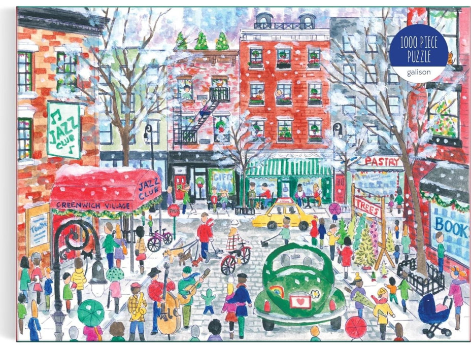 GALISON Puzzle Vianoce v Greenwich Village 1000 dielikov