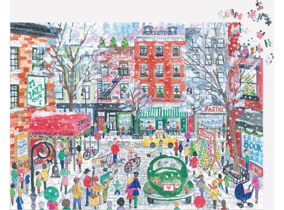 GALISON Puzzle Vianoce v Greenwich Village 1000 dielikov