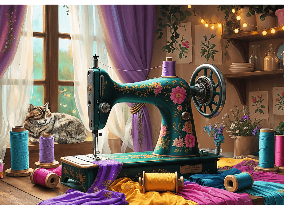 TREFL Puzzle Moja šijacia dielňa 1000 dielikov