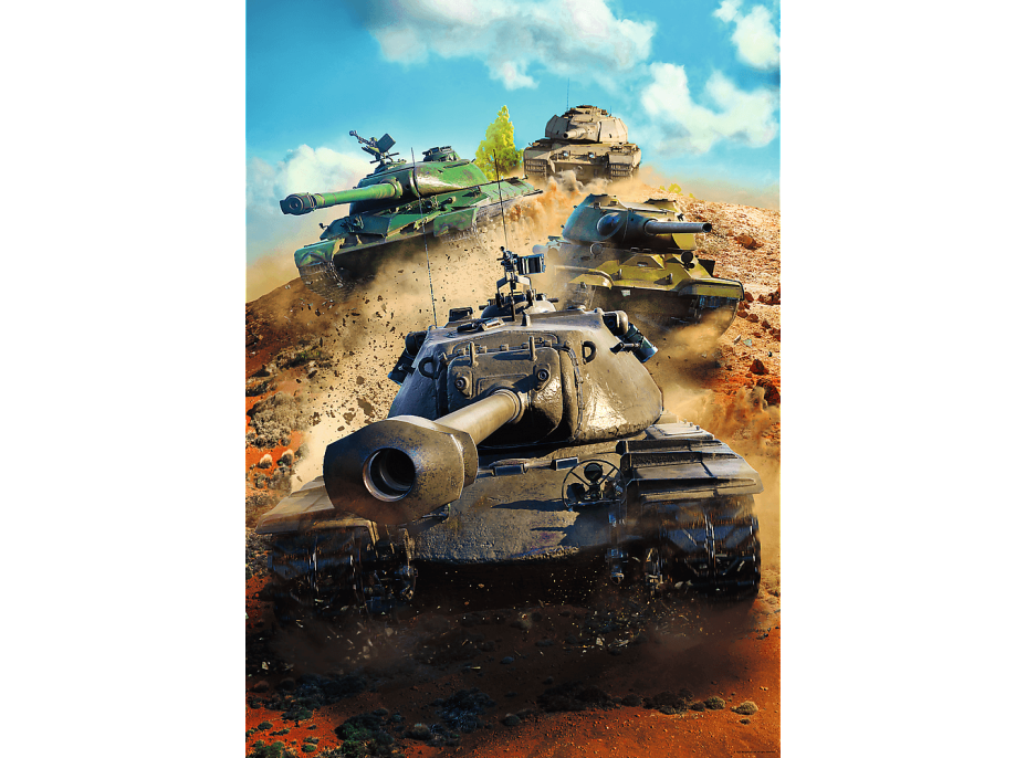 TREFL Puzzle World of Tanks: Tanky v boji 1000 dielikov