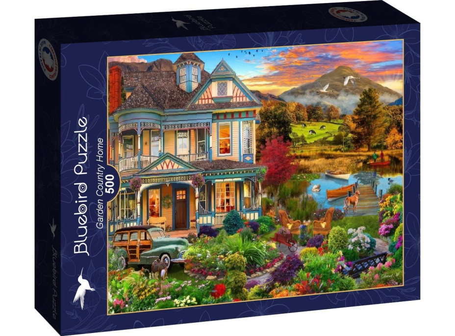 BLUEBIRD Puzzle Záhradný vidiecky dom 500 dielikov