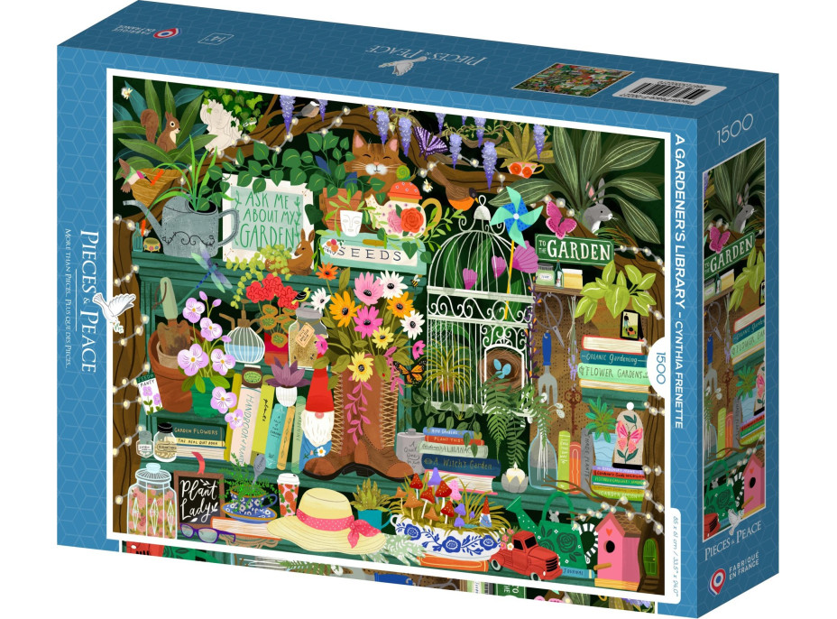 PIECES & PEACE Puzzle Záhradníkova knižnica 1500 dielikov