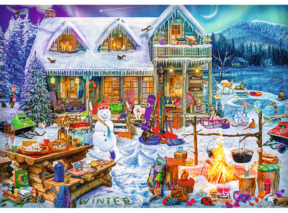 TREFL Puzzle Zimný čas 1000 dielikov