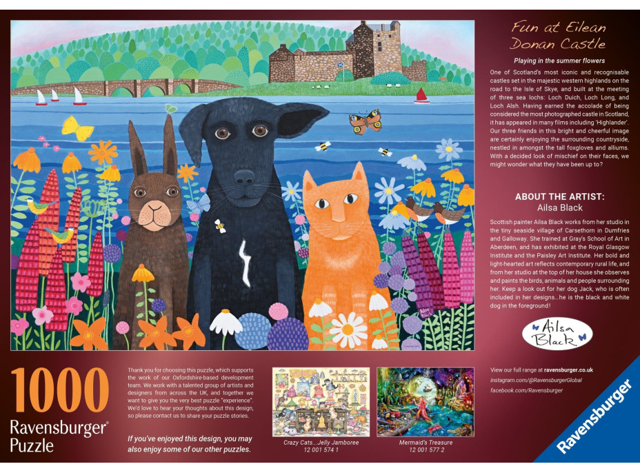 RAVENSBURGER Puzzle Zvierací kamaráti 1000 dielikov