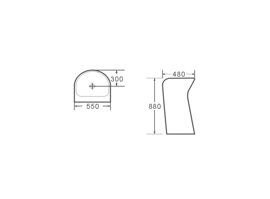 Keramické umývadlo MILENA