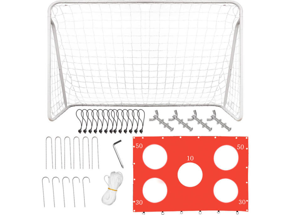 Detská futbalová tréningová bránka 2v1 + podložka na presnosť 215 x 153 x 76 cm