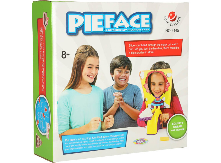 Spoločenská párty hra PIE FACE - Koláč na tvári