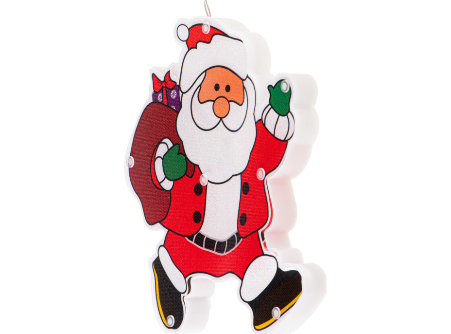 Závesné LED svietidlo - Santa s darčekmi