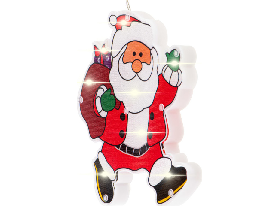 Závesné LED svietidlo - Santa s darčekmi
