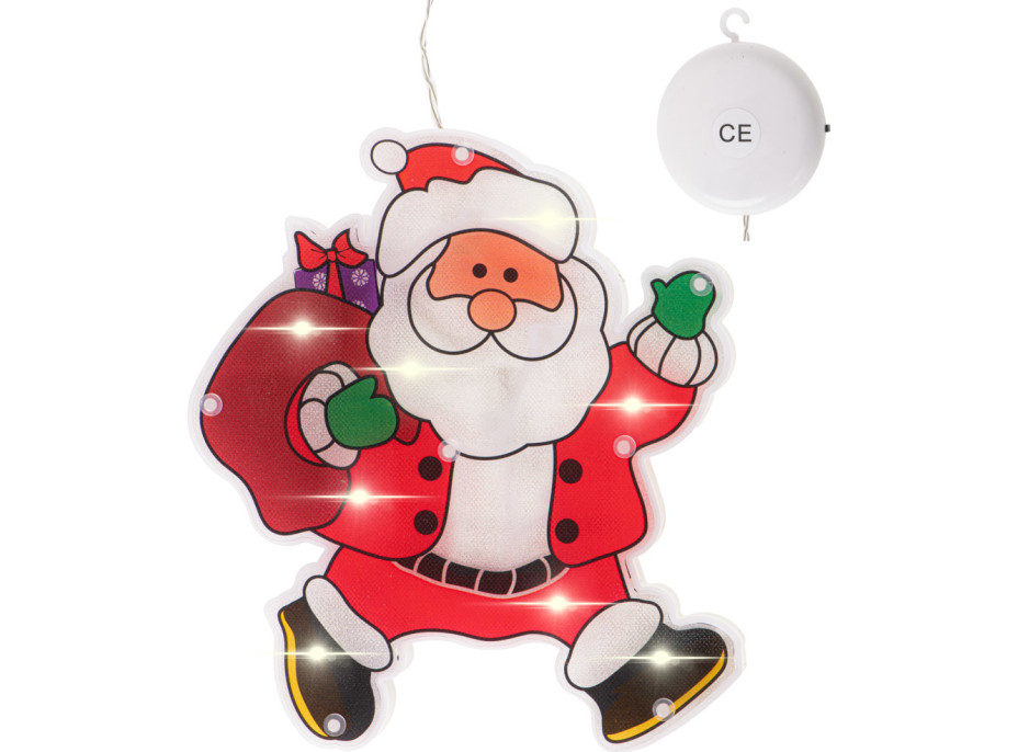 Závesné LED svietidlo - Santa s darčekmi
