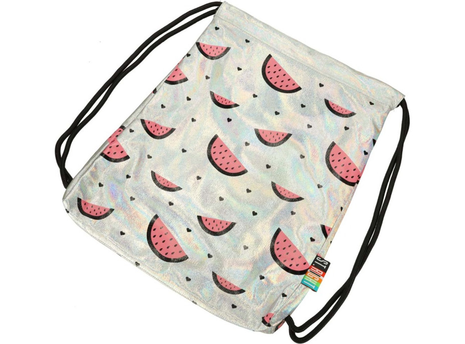 Vak na prezuvky - biely perleťový - melón