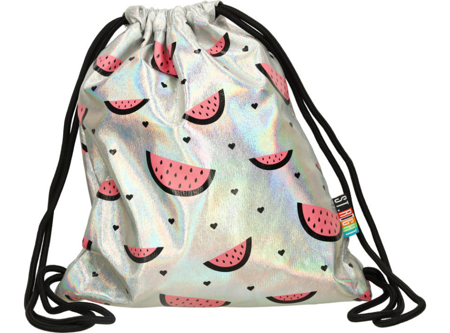 Vak na prezuvky - biely perleťový - melón