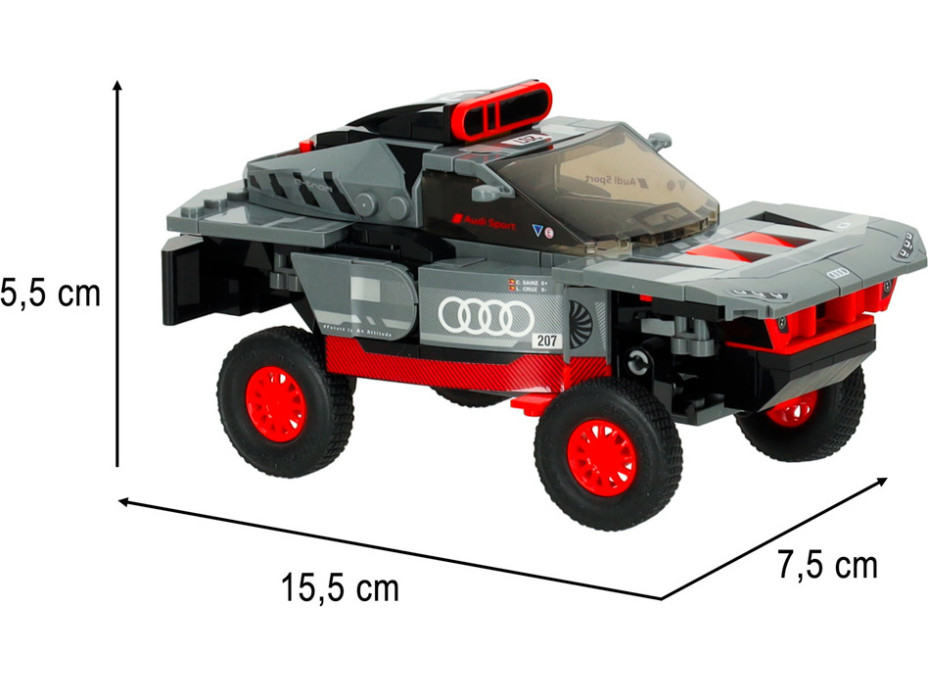 Stavebnica 1:30 Audi RS Q e-tron - 376 dielikov