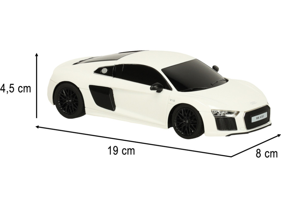 RC auto 1:24 AUDI R8 2015 - biele
