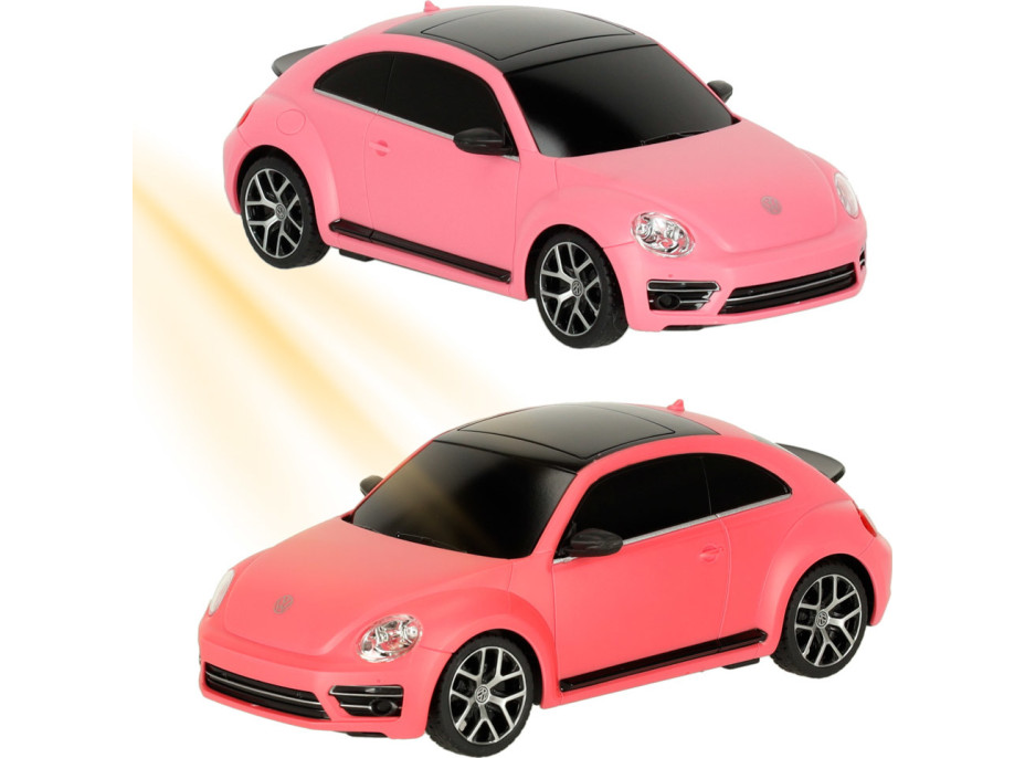RC auto 1:24 Volkswagen Beetle-UV ružové