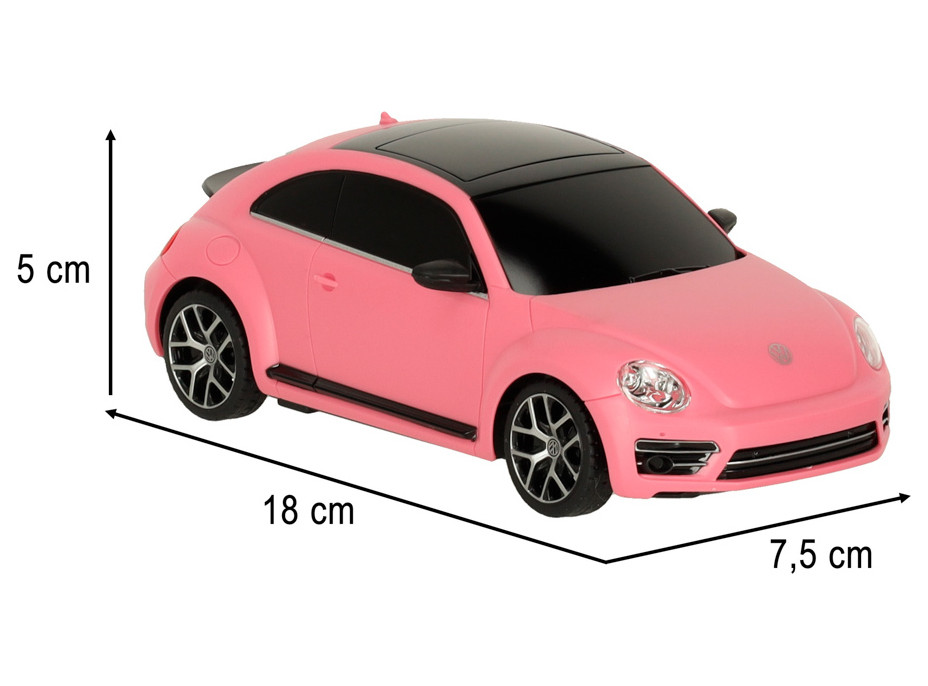 RC auto 1:24 Volkswagen Beetle-UV ružové