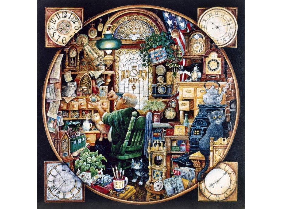 GRAFIKA Štvorcové puzzle ...Dosť sveta a času 1000 dielikov
