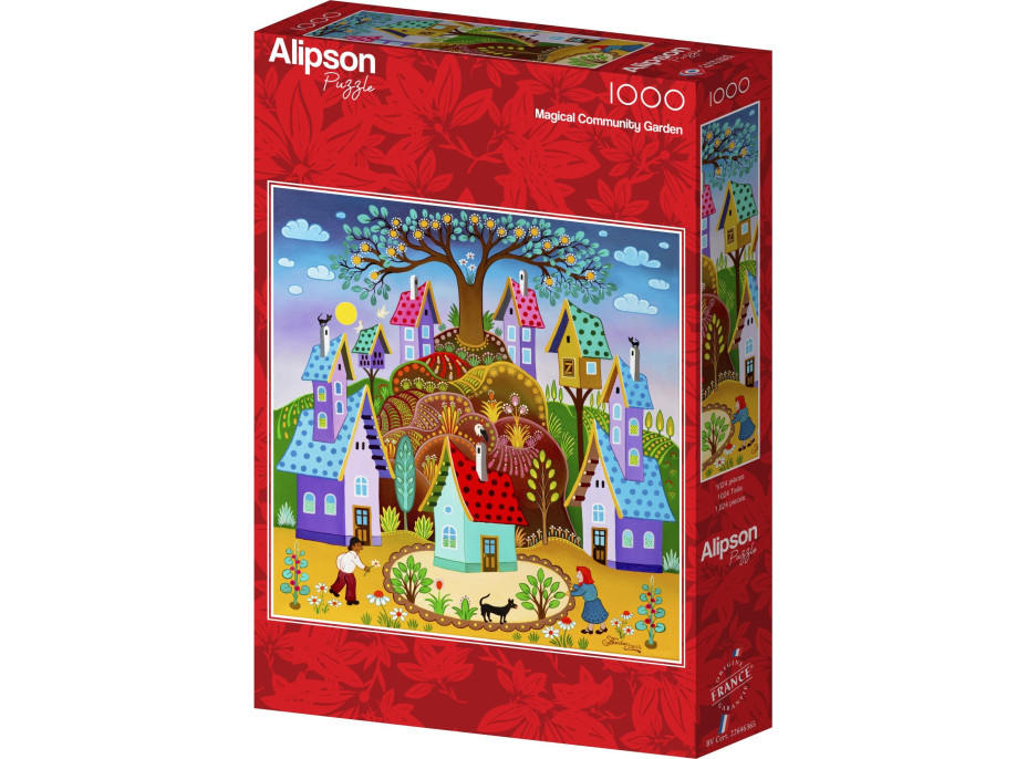ALIPSON Štvorcové puzzle Magická záhrada 1000 dielikov