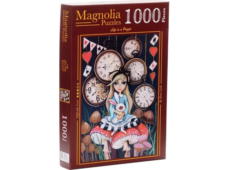 MAGNOLIA Puzzle Alenka a čas 1000 dielikov
