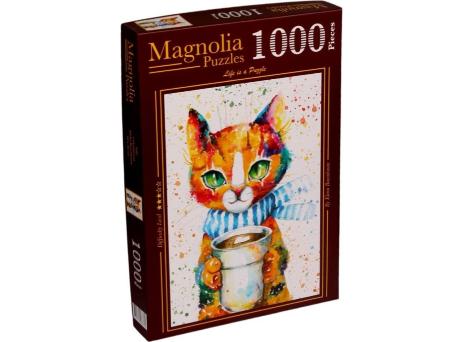 MAGNOLIA Puzzle Farebná mačka 1000 dielikov