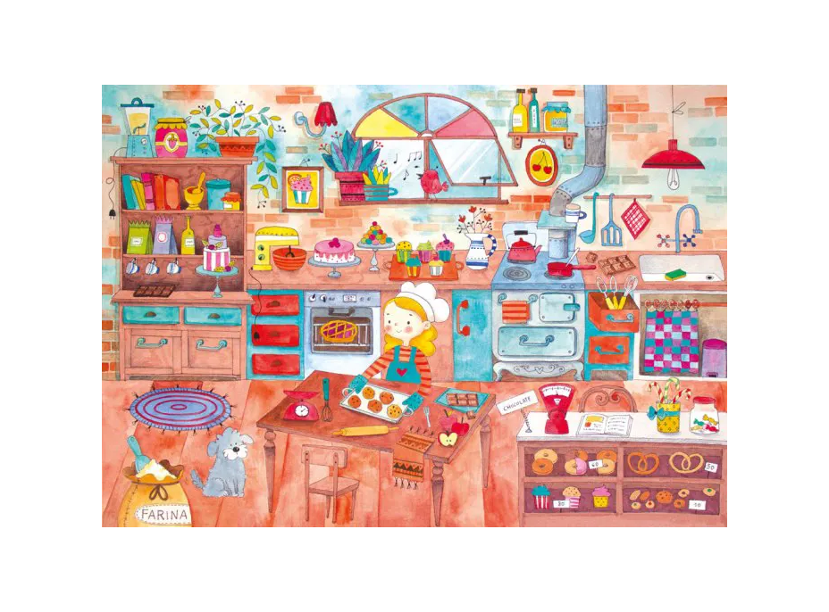 MAGNOLIA Puzzle Farebná pekáreň 1000 dielikov