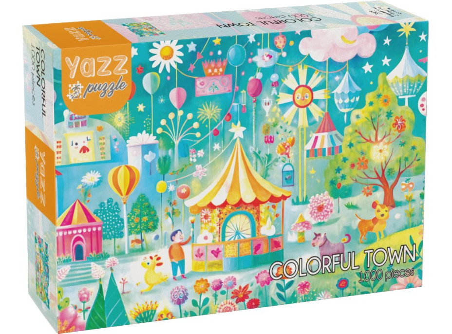 YAZZ Puzzle Farebné mesto 1000 dielikov