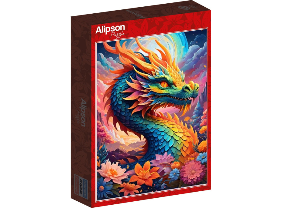 ALIPSON Puzzle Farebný drak 1000 dielikov