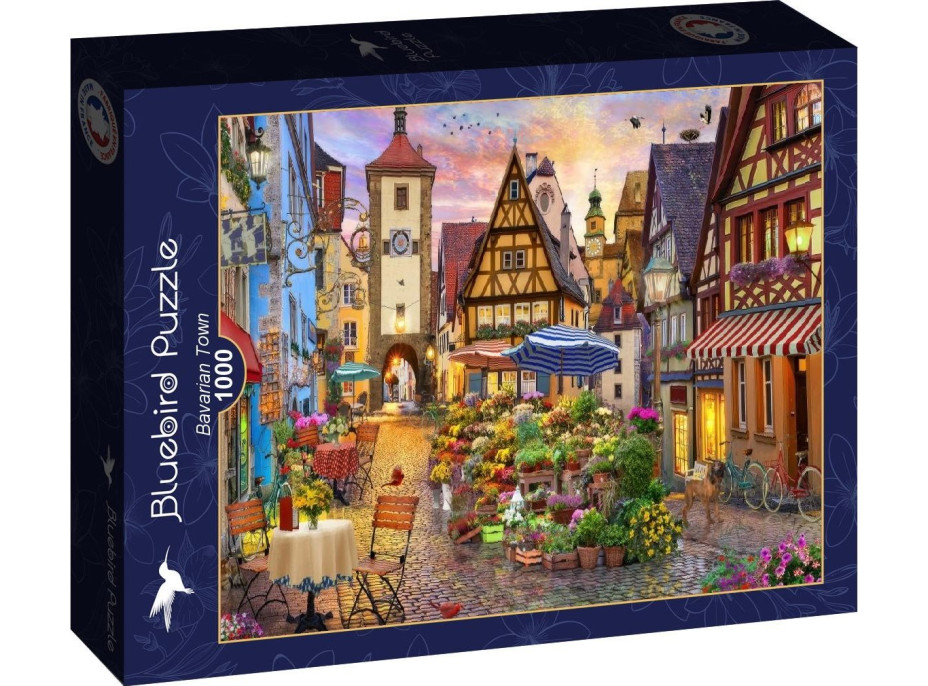 BLUEBIRD Puzzle Bavorské mestečko 1000 dielikov