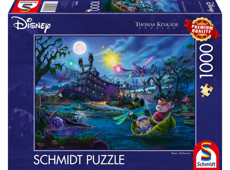 SCHMIDT Puzzle Bernard a Bianca: Záchranári 1000 dielikov