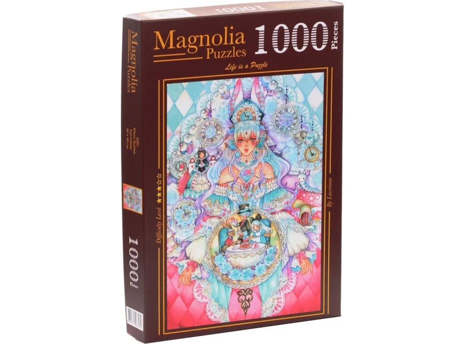 MAGNOLIA Puzzle Biely králik 1000 dielikov